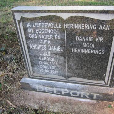 DELPORT Andries Daniel Jan 1934-2013
