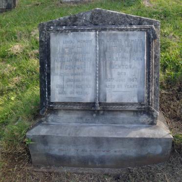 DENTON William Walter -1931 &amp; Elizabeth Ann -1967 