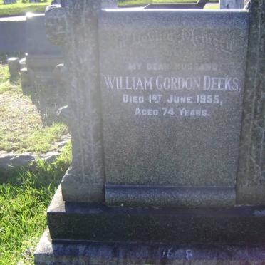 DEEKS William Gordon -1955