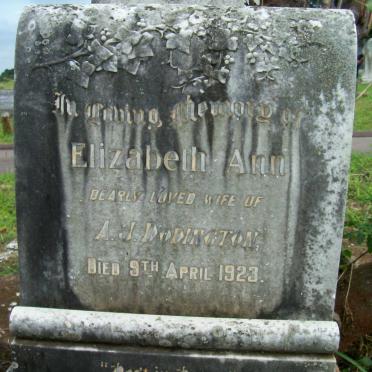 DODINGTON Elizabeth Ann -1923