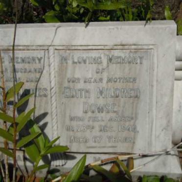 DOWSE Fredrick James -1936 &amp; Edith Mildred -1949