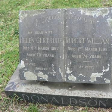 DONALDSON Rupert William -1968 &amp; Helen Gertrude -1967
