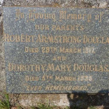 DOUGLAS Robert Armstrong -1917 &amp; Dorothy Mary -1935