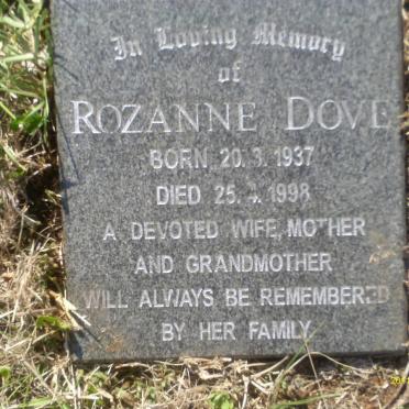 DOVE Rozanne 1937-1998