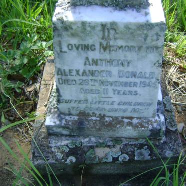 DONALD Anthony Alexander -1945