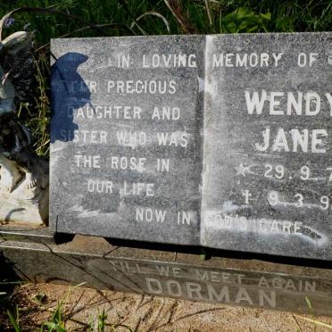 DORMAN Wendy Jane 1970-1991