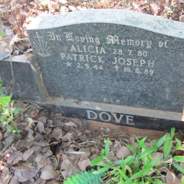 DOVE Patrick Joseph 1944-1989 :: DOVE Alicia 1980-