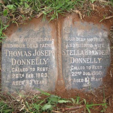 DONNELLY Thomas Joseph -1963 &amp; Stella Brander -1990