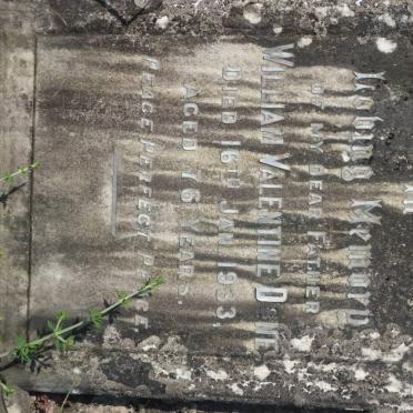 DONE William Valentine -1933