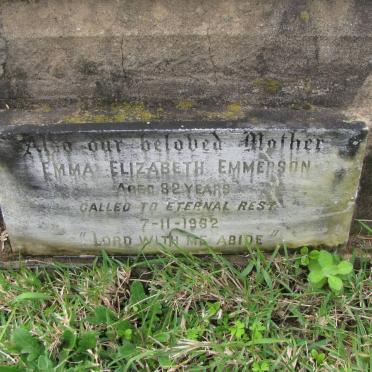 EMMERSON Emma Elizabeth -1962