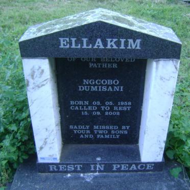 ELLAKIM Ngcobo Dumisani 1958-2002