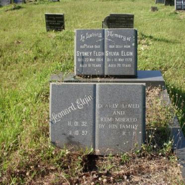 ELGIN Sydney -1964 &amp; Sylvia -1979 :: ELGIN Leonard 1932-1997