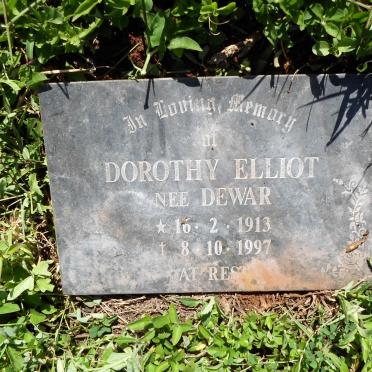 ELLIOT Dorothy nee DEWAR 1913-1997