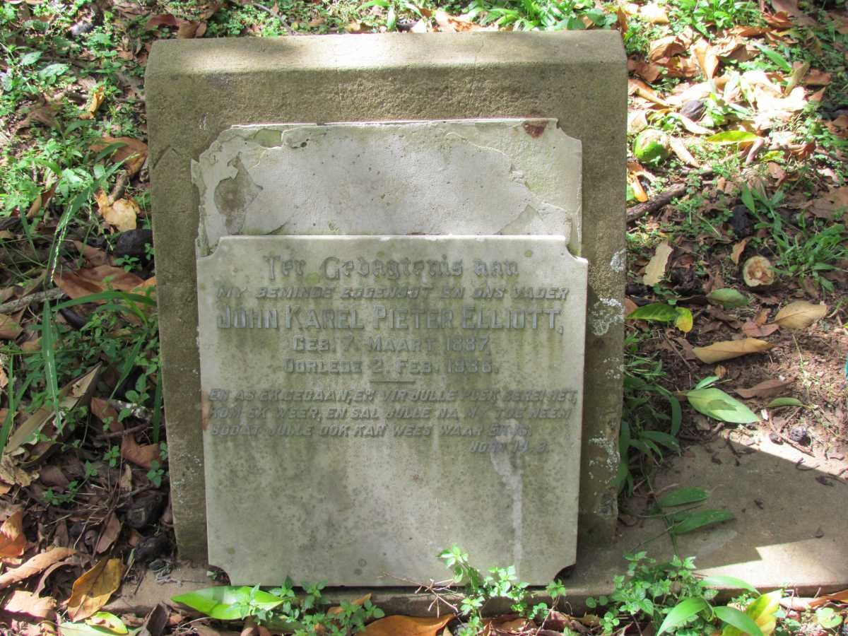 ELLIOTT John Karel Pieter 1887-1936