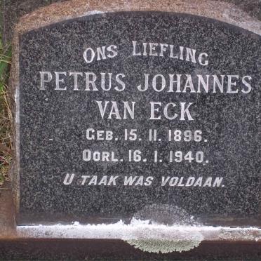 ECK Petrus Johannes, van 1896-1940