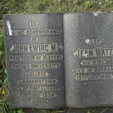 EWING John -1934 &amp; Jean WATT -1935