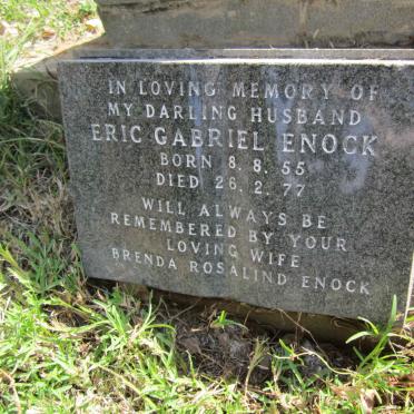 ENOCK Eric Gabriel 1955-1977