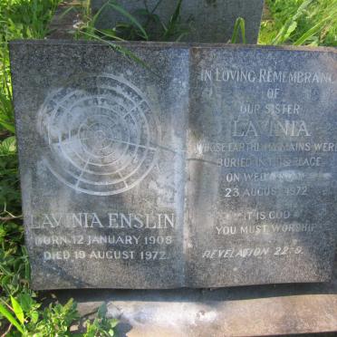 ENSLIN Lavinia 1908-1972