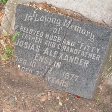 ENSLIN Josias Alexander -1977