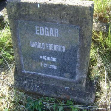 EDGAR Harold Fredrick 1912-2000