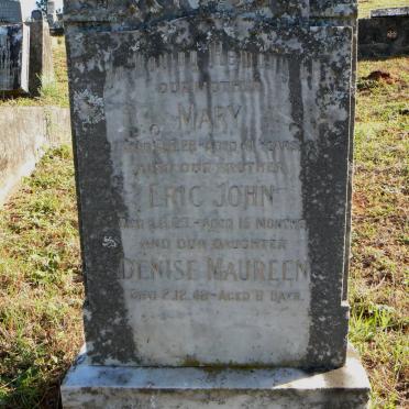 EVANS Mary -1928 :: EVANS Eric John -1923 :: EVANS Denise Maureen -1948