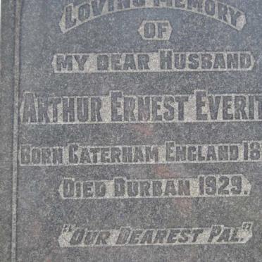 EVERITT Arthur Ernest 1879-1929