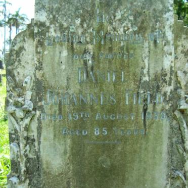 FIELD Daniel Johannes -1938