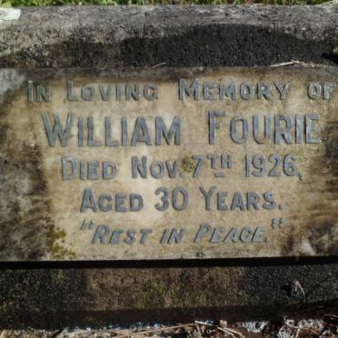 FOURIE William -1926