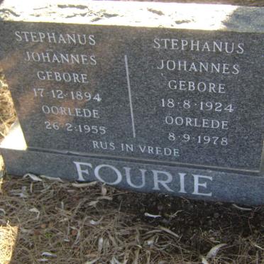 FOURIE Stephanus Johannes 1894-1955 :: FOURIE Stephanus Johannes 1924-1978