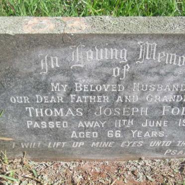 FOLEY Thomas Joseph -1969