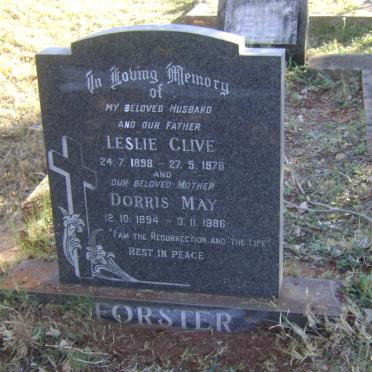 FORSTER Leslie Clive 1898-1978 &amp; Dorris May 1894-1986