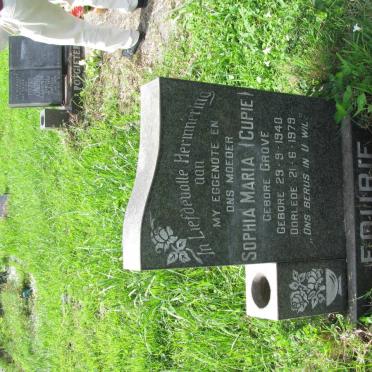 FOURIE Sophia Maria nee GROVE 1940-1979