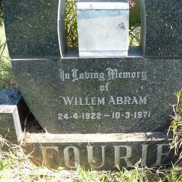FOURIE Willem Abram 1922-1971