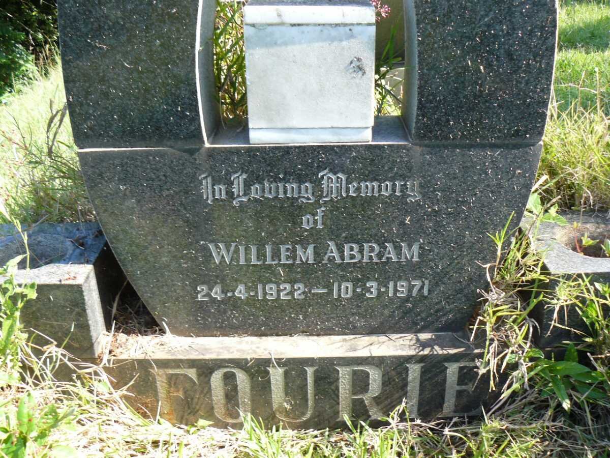 FOURIE Willem Abram 1922-1971