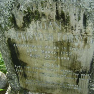 FORSYTH Joan Mackintosh -1952