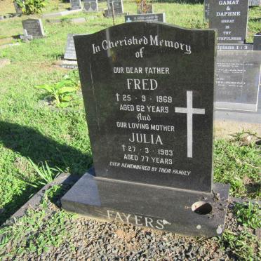 FAYERS Fred -1969 &amp; Julia -1983