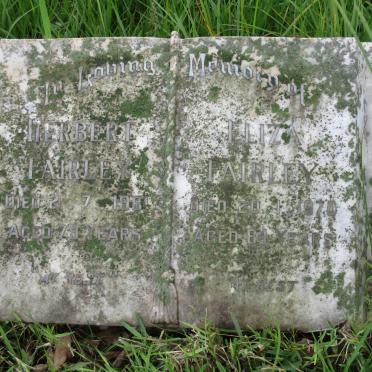 FAIRLEY Herbert -1961 &amp; Eliza -1970