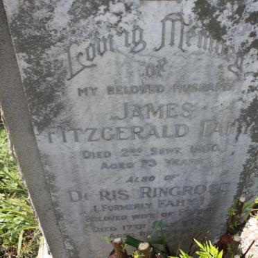 FAHY James Fitzgerald -1950 :: RINGROSE Doris formely FAHY -1962