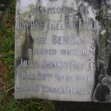 FAYLE Daphne Thelma nee BENSON -1946