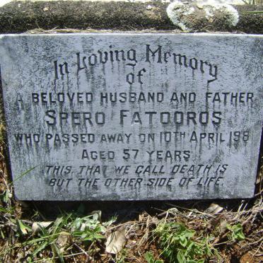 FATOOROS Estathus -1946 &amp; Elise -1961 :: FATOOROS Peter 1914-1987