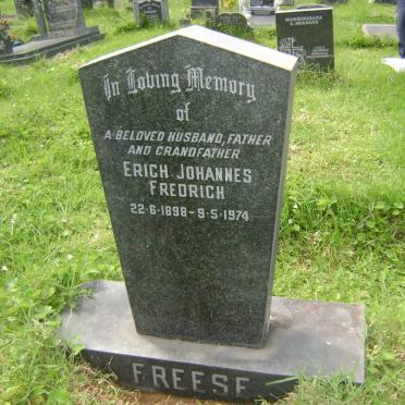 FREESE Erich Johannes Fredrich 1898-1974