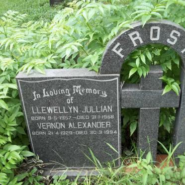 FROST Llewellyn Jullian 1957-1958 :: FROST Vernon Alexander 1929-1994