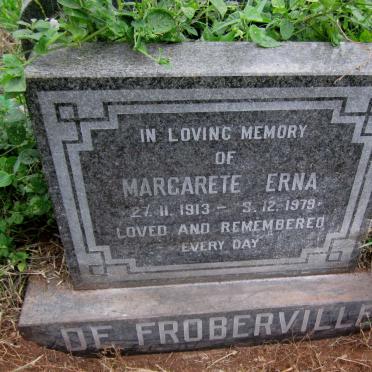 FROBERVILLE Margarete Erna, de 1913-1979