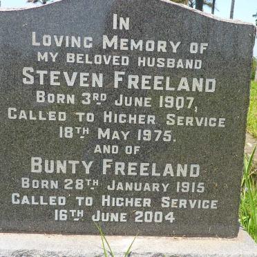 FREELAND Steven 1907-1975 &amp; Bunty 1915-2004