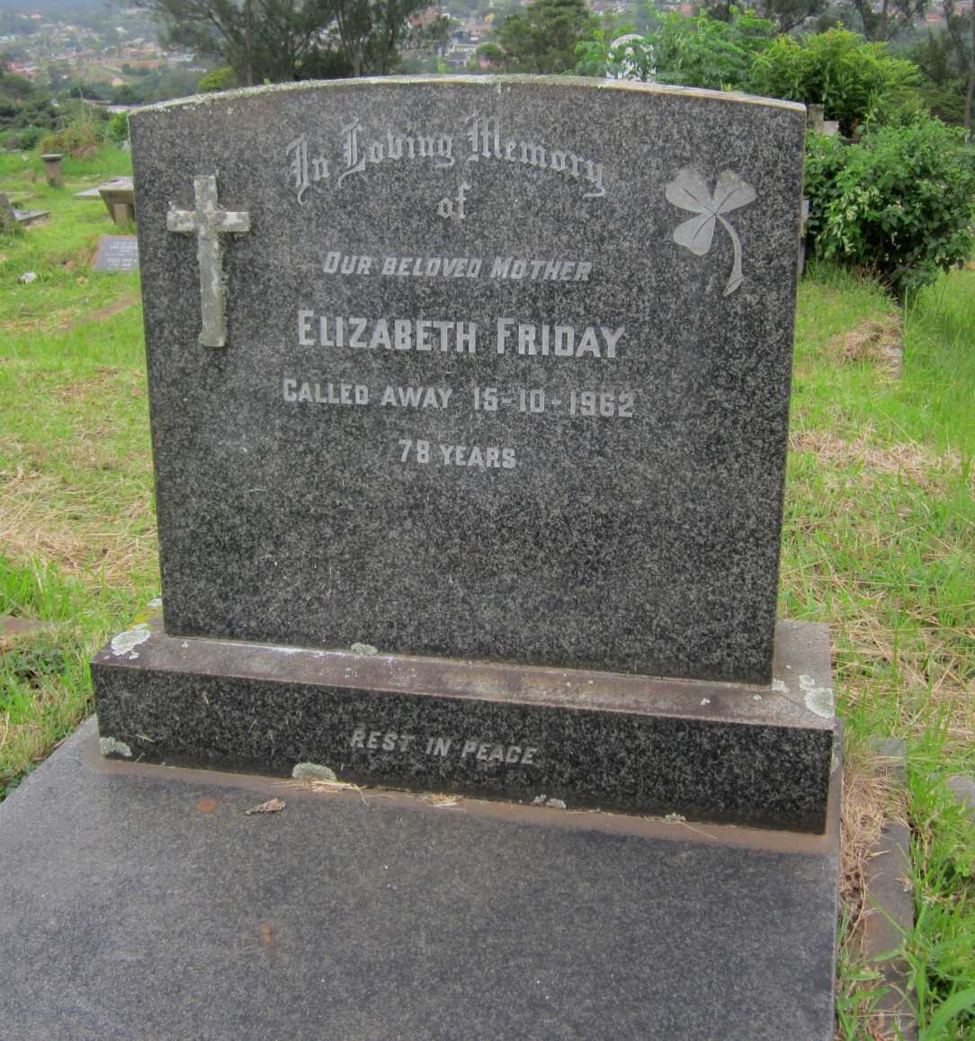 FRIDAY Elizabeth -1962
