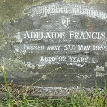 FRANCIS Adelaide -1959