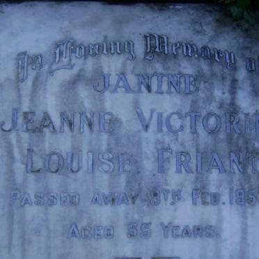 FRIANT Jeanne Victorine Louise -1953