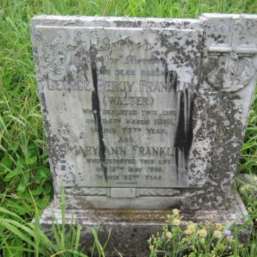 FRANKLIN George Percy -1936 &amp; Mary Ann -1936