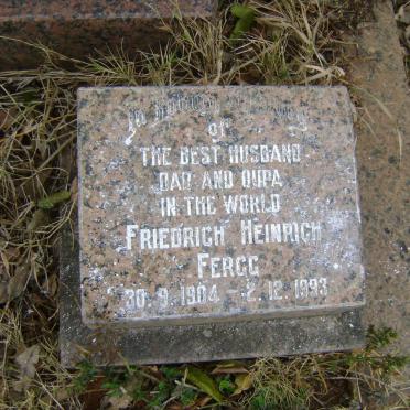 FERGG Friedrich Heinrich 1904-1993