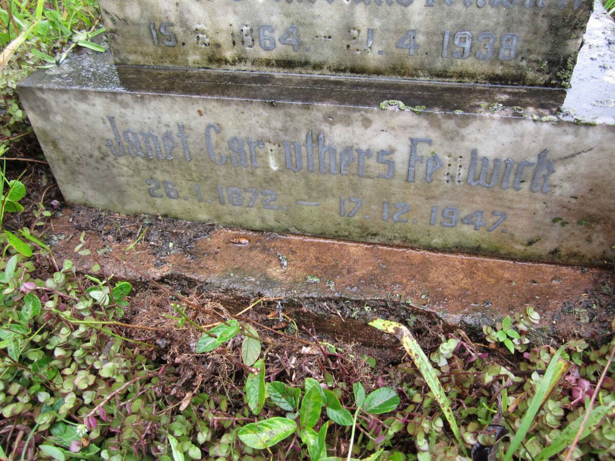 FENWICK Joseph Sutherland 1864-1938 &amp; Janet Carruthers 1872-1947